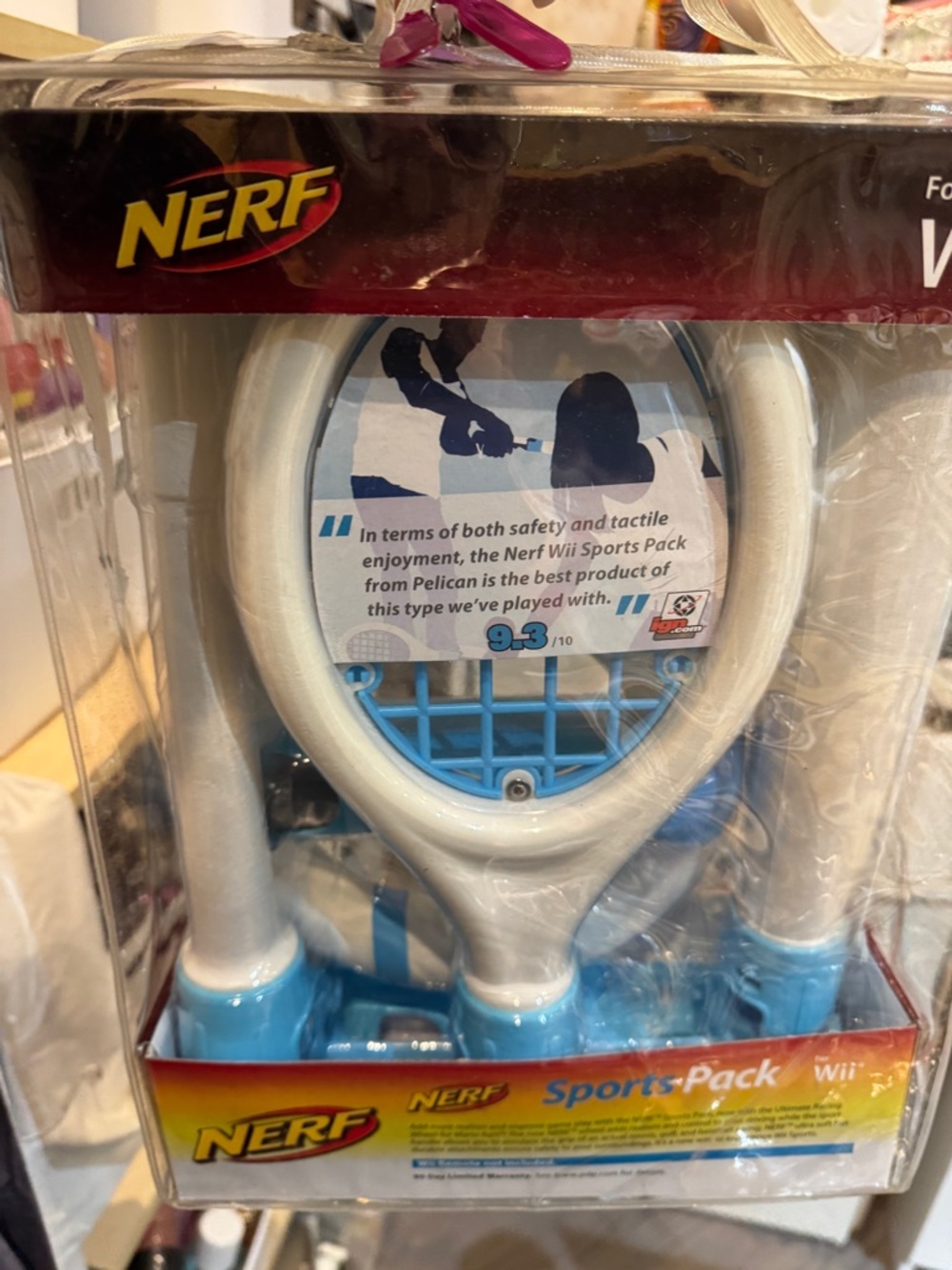 Nerf Sports Pack Wii Accessories - White & Blue